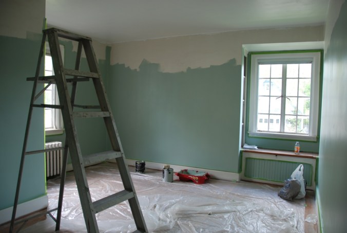 Medium Bedroom During Painting