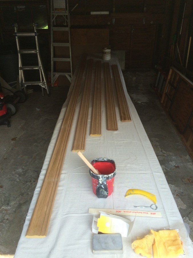 I still feel a little bit guilty having painted this beautiful millwork.